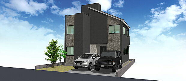 鮮やかなデザインと美しさが際立つ外観、心地よい暮らしのはじまり。