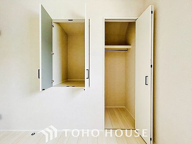 使い勝手の良い収納スペースで。収納のゆとりは心のゆとり。大事なものを大切にしまえる快適スペース。