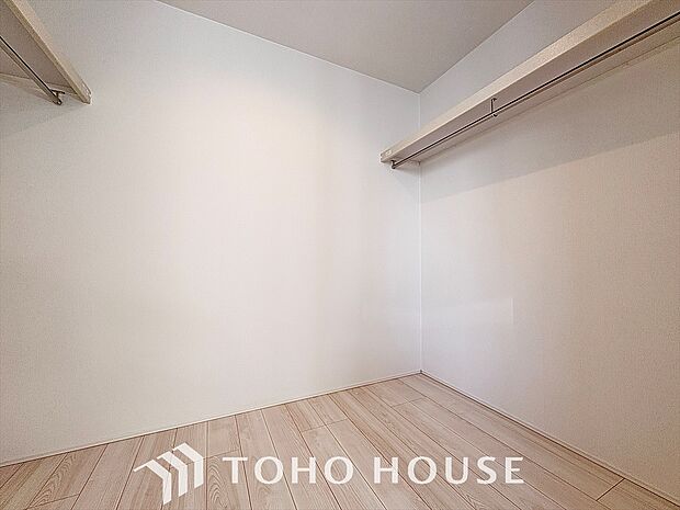 理想の収納空間。ウォークインクローゼットで、快適な生活を。