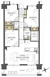 間取図画像 3LDK