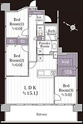 エル・スタージュ 3LDKの間取図画像