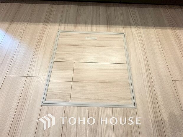 使い勝手の良い床下収納スペース。収納のゆとりは心のゆとり。大事なものを大切にしまえる快適スペース。