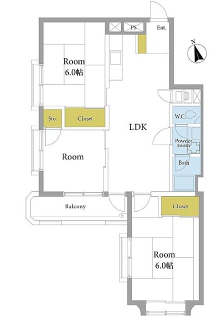 3LDK 間取り