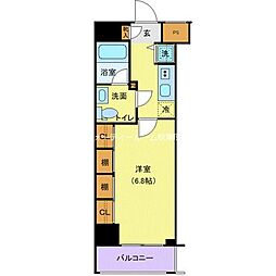 Log浅草 2階1Kの間取り