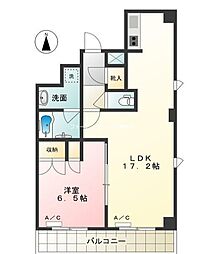 パティオ秋葉原 11階1LDKの間取り