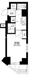 メインステージ大手町 9階1Kの間取り