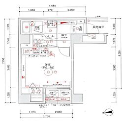レアシス秋葉原 3階ワンルームの間取り