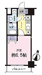 パークサイド九段 4階1Kの間取り