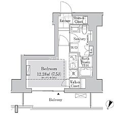 リブクオーレ神保町 1Kの間取図画像