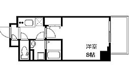 プレール・ドゥーク浅草V 1Kの間取図画像