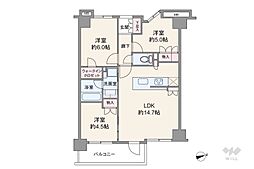 サンクレイドル柴又駅前 3LDKの間取り