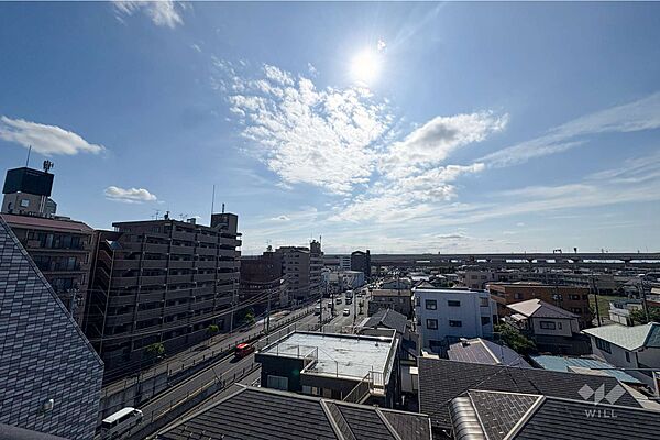 ルーフバルコニーからの眺望（南西方向）