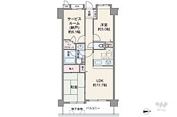 レーベンハイム竹ノ塚フィルモア 3LDKの間取図画像