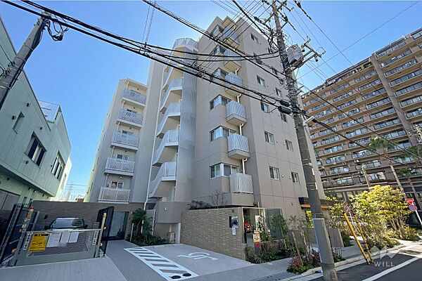 クリオ亀有ガーデンマークスの外観（北東側から）