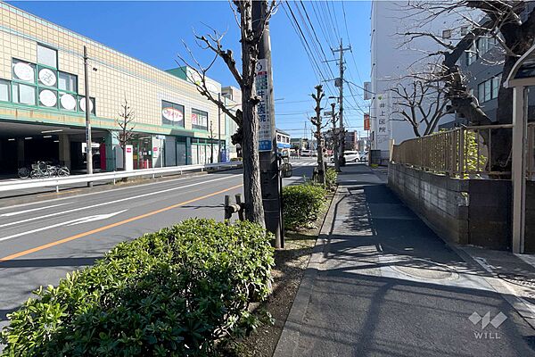 敷地北側の前面道路