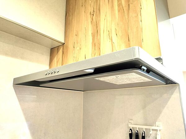 薄型のスタイリッシュなレンジフードですね。