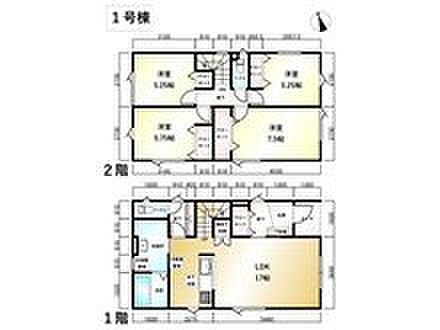 (1号棟)、価格4380万円、4LDK、土地面積119.34m2、建物面積101.85m2
