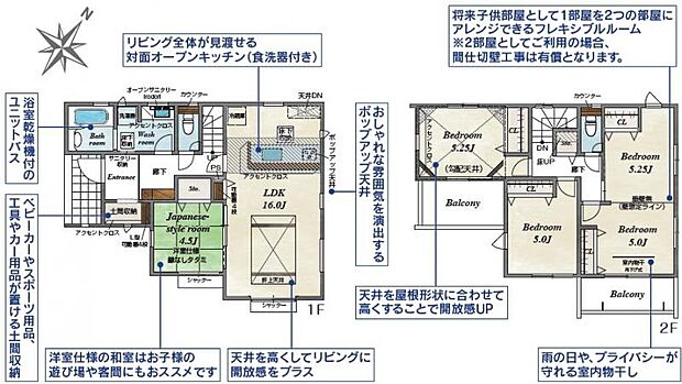 住空間の構成が一目で分かる間取図です。各部屋のつながりを確認でき、住まい選びの参考になります。