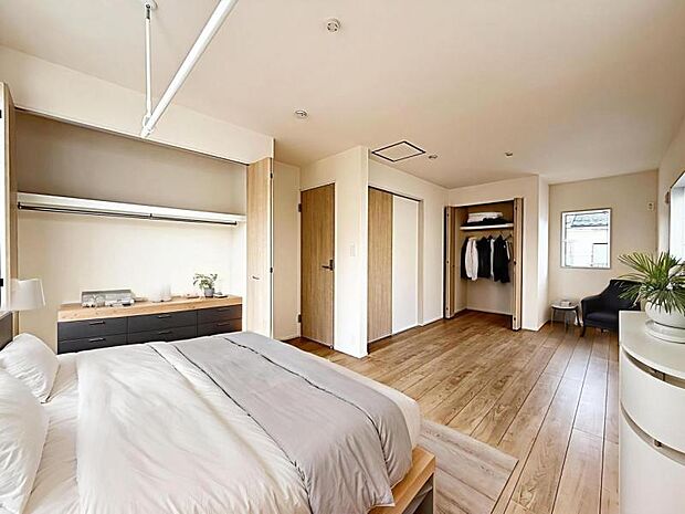 【居室】CGで家具を配置した居室イメージです。家具の配置例を参考に、実際の暮らしを想像しやすい空間です。(家具等はCG加工です)