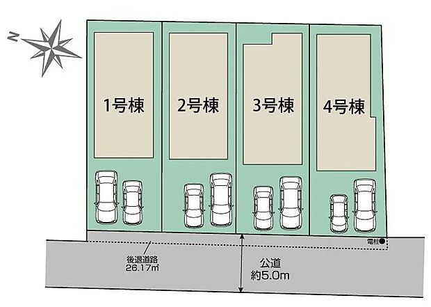 【区画】敷地ごとの区画が分かる区画図です。位置関係や広さの違いを確認でき、住まい選びの参考になります。