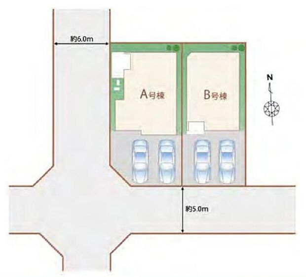 【区画】敷地ごとの区画が分かる区画図です。位置関係や広さの違いを確認でき、住まい選びの参考になります。
