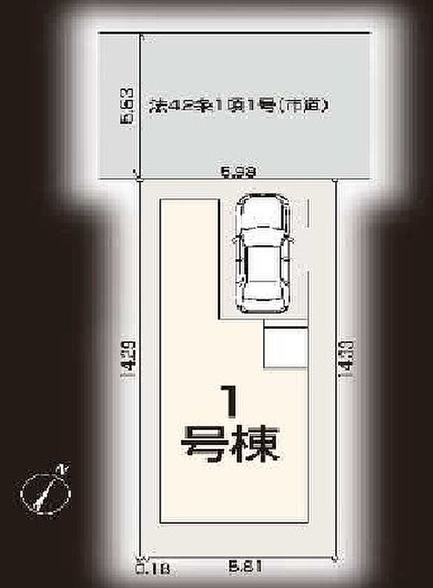 【区画】区画の配置が分かる区画図です。敷地の大きさや位置関係を把握しやすく、比較検討に役立ちます。