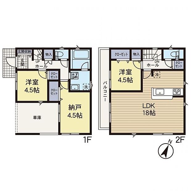 【間取図】住空間の構成が一目で分かる間取図です。各部屋のつながりを確認でき、住まい選びの参考になります。