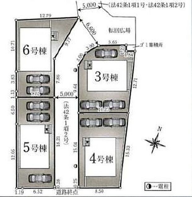【区画】区画の配置が分かる区画図です。敷地の大きさや位置関係を把握しやすく、比較検討に役立ちます。