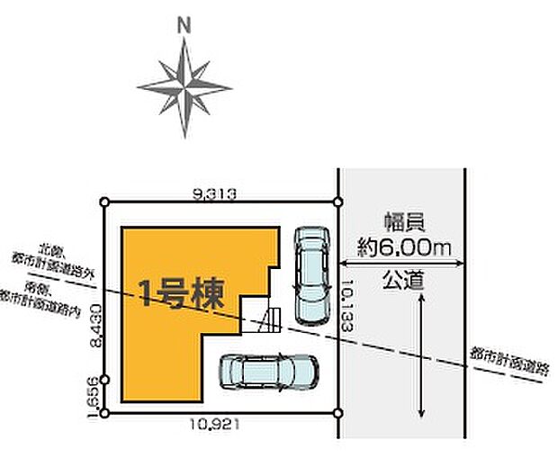 【区画】区画の配置が分かる区画図です。敷地の大きさや位置関係を把握しやすく、比較検討に役立ちます。