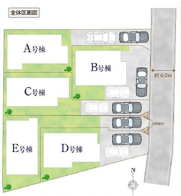【区画】区画の配置が分かる区画図です。敷地の大きさや位置関係を把握しやすく、比較検討に役立ちます。 