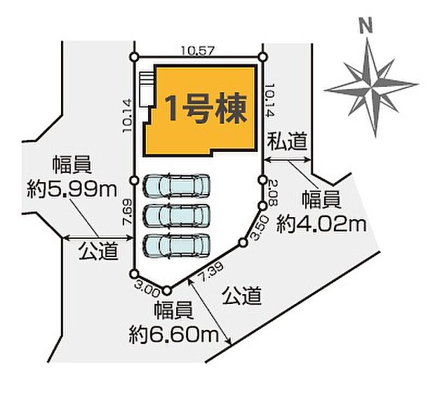 【区画】区画の配置が分かる区画図です。敷地の大きさや位置関係を把握しやすく、比較検討に役立ちます。