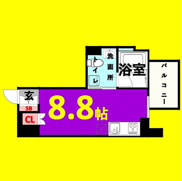 Ｃｏｍｆｏｒｔ金山 ｜愛知県名古屋市熱田区新尾頭1丁目(賃貸マンション1R・5階・23.07㎡)の写真 その2