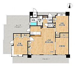 サニーコート川口元郷第2 3LDKの間取図画像