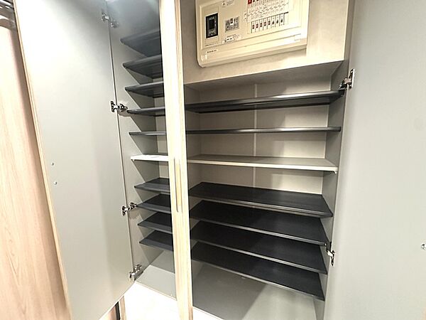 充実した玄関収納