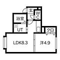 アスティ平岸2階4.5万円
