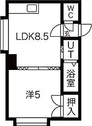 間取図画像 1LDK