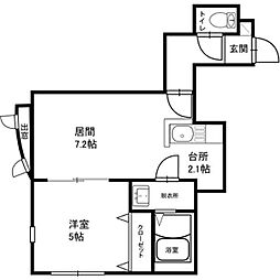 トロンシェ 3階1LDKの間取り