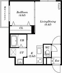 IL FIORE NS(イルフィオーレ) 3階1LDKの間取り