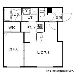 シティレジデンス福住 3階1LDKの間取り
