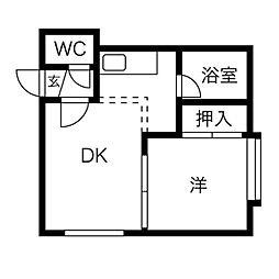 間取図画像 1DK