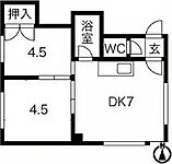 札幌市豊平区中の島一条1丁目 2階建 築47年のイメージ