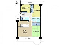 高の原アーバンコンフォートC棟自社フルリフォーム施工 3LDKの間取り