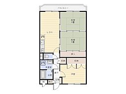 グリーンパーク旗ヶ崎 1階3LDKの間取り