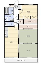 メゾンソレイユ 1階3LDKの間取り