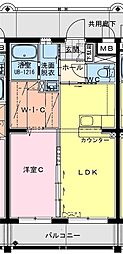 MARINE　ROAD（マリンロード） 3階1LDKの間取り