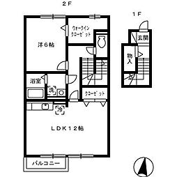 ルーチェ1 1LDKの間取図画像