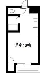 田中第2ビル ワンルームの間取図画像