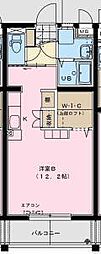 グランツリー ワンルームの間取図画像