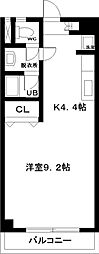 ism ワンルームの間取図画像
