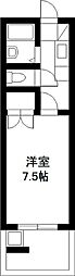 サクセスハイム 1Kの間取図画像